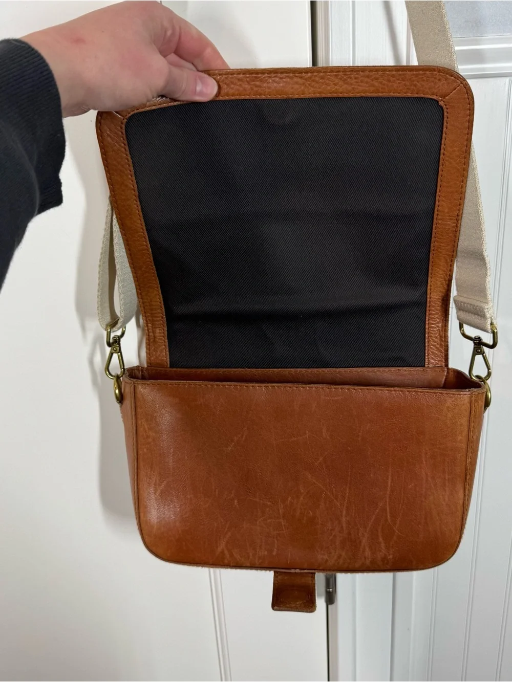 Madewell Transport Flap Shoulder crossbody Bag in English saddle brown‎